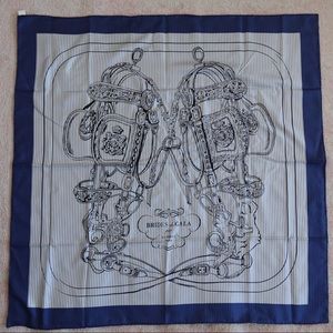 Hermès Silk Carre Eyeliner Brides De Gala Scarf